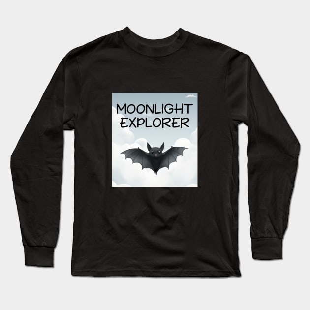 Bat Moonlight Explorer Long Sleeve T-Shirt by chapter2